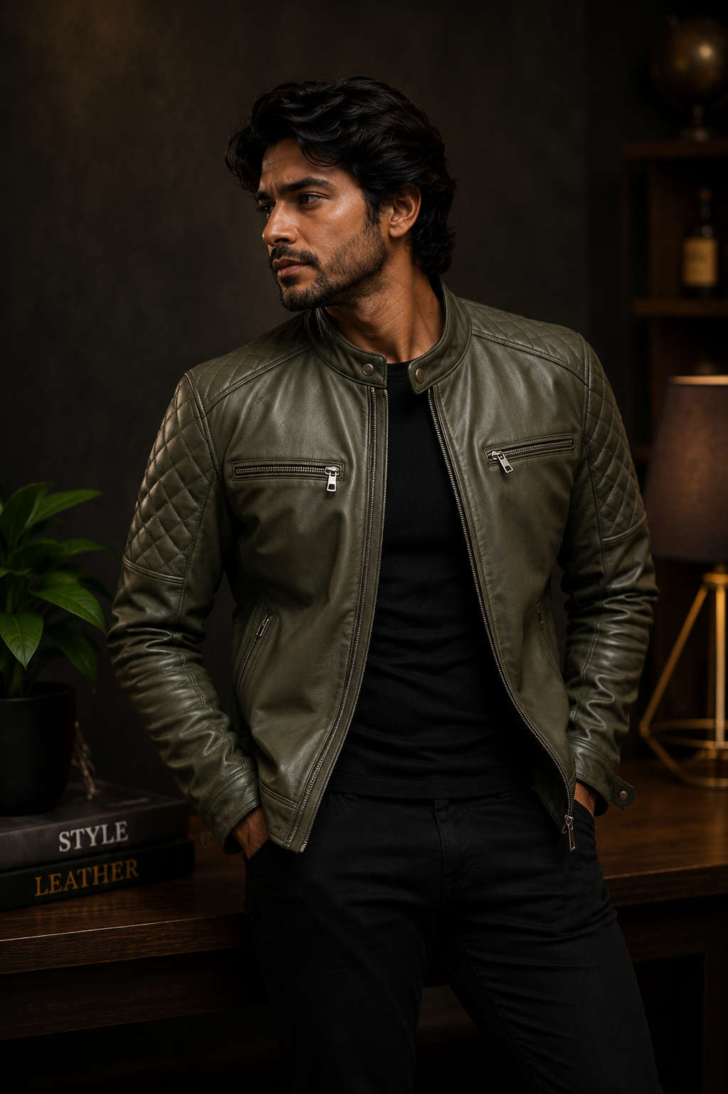 Premium leather apparel