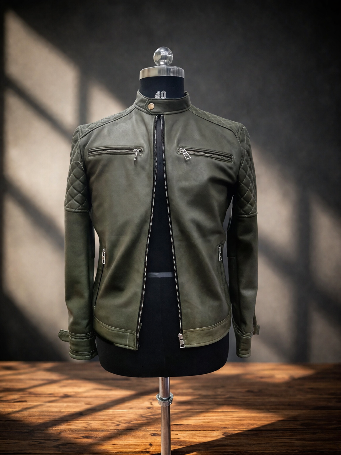 Classic Men's Leather Overshirt